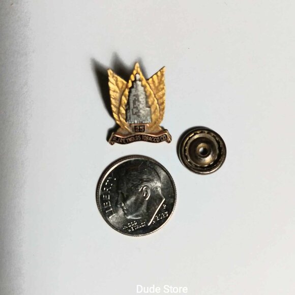 Vintage 25 Years RJ Reynolds Tobacco Lapel-Tie Pin *Original* - RARE FIND - Picture 2 of 3